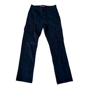 Neo Blue Y2K Black Cargo Utility Pants Women's 30